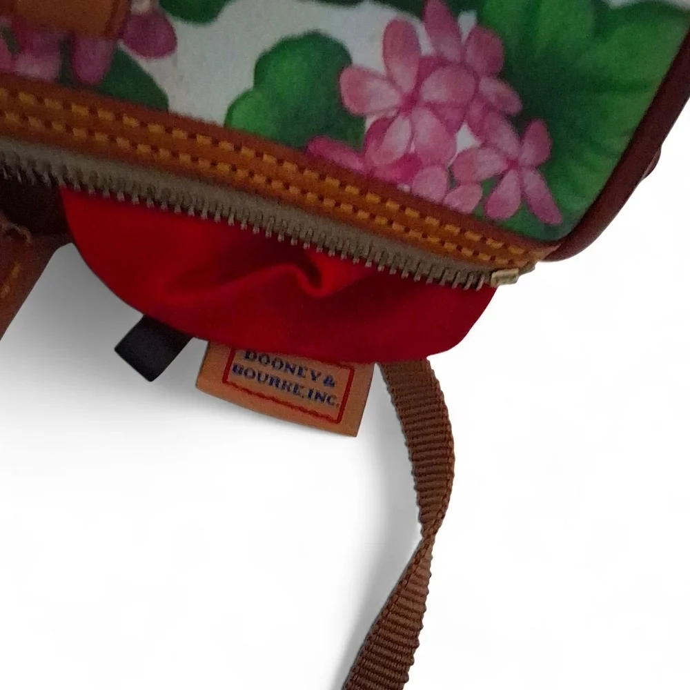 Dooney & Bourke Geranium Floral Satchel Boston Bag